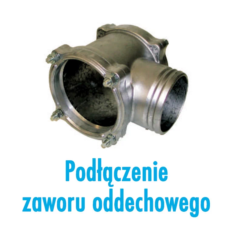 Podłączenie zaworu oddechowego