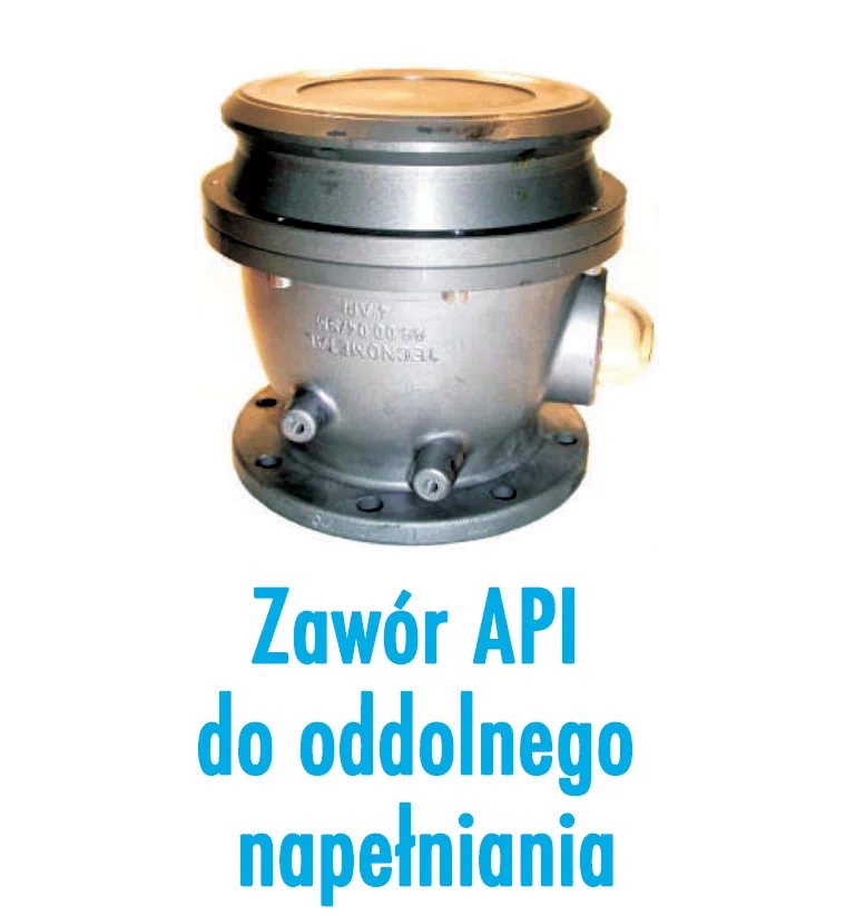 Zawór API do oddolnego napełniania