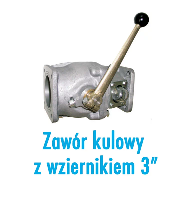 Zawór kulowy z wziernikiem 3"