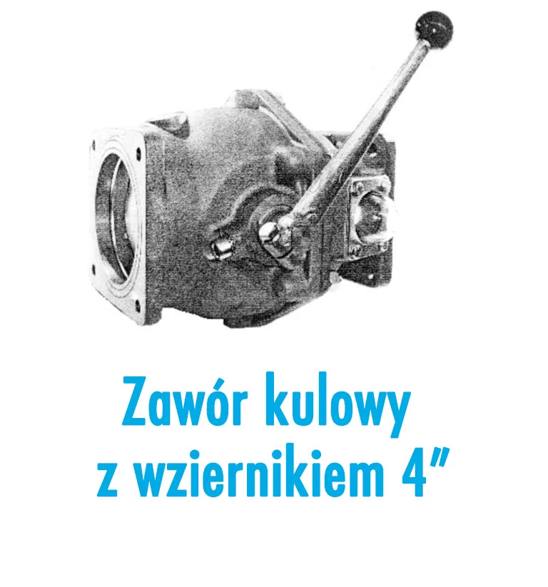 Zawór kulowy z wziernikiem 4"