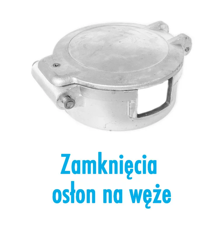 Zamknięcie osłon na węże